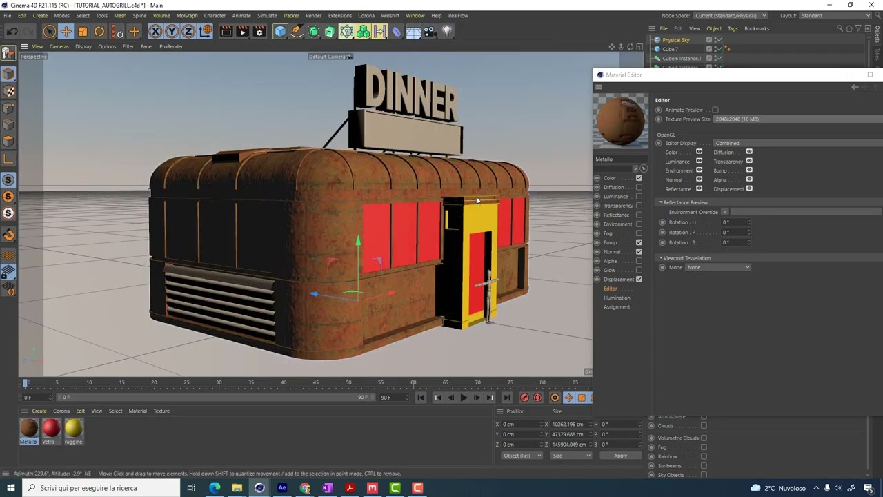 TUTORIAL C4D - 08 Modellazione intermedia
