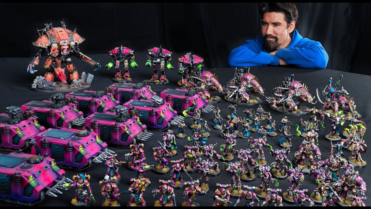 Дэйв объясняет историю «Детей Императора» и демонстрирует свою великолепную армию