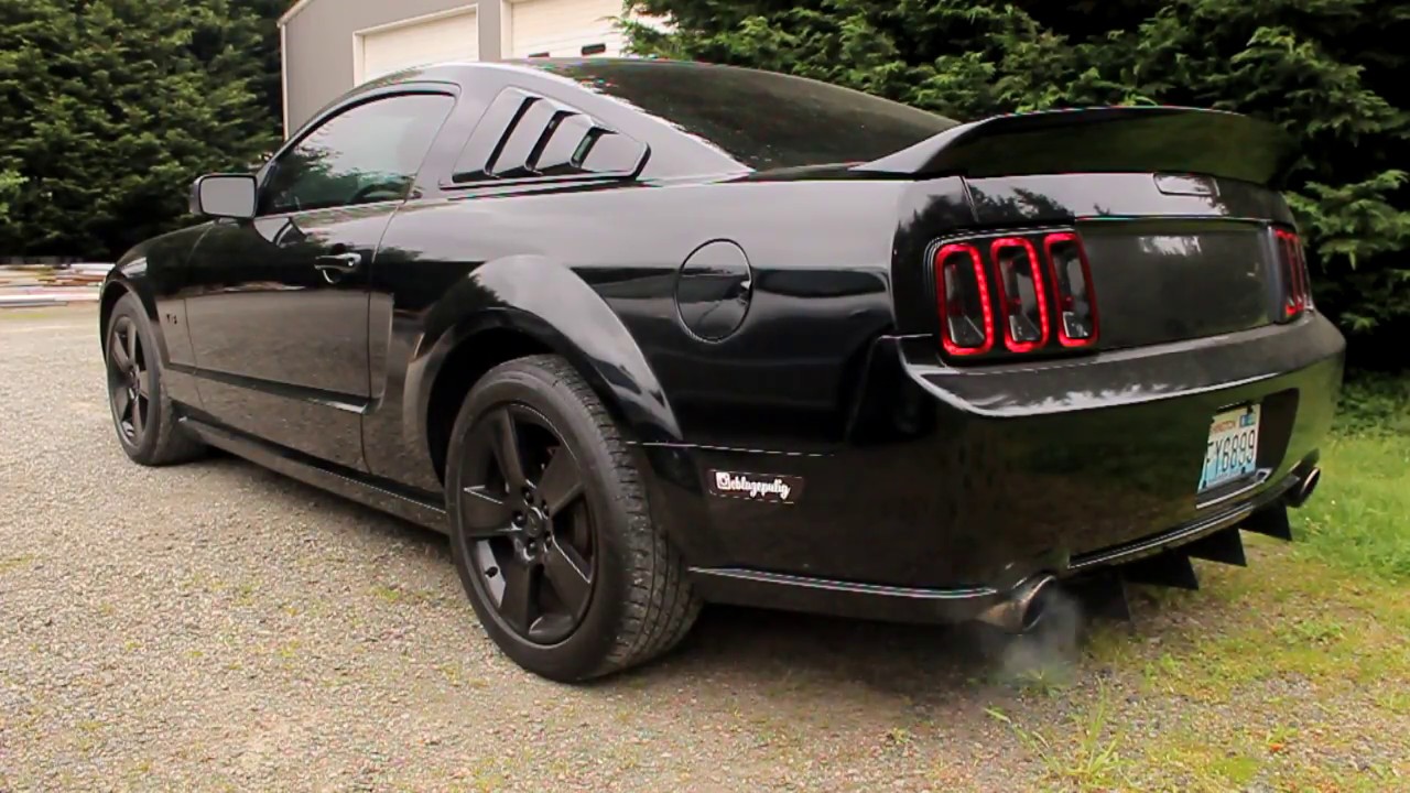 2006 Mustang GT Long Tube Headers with Straight Pipes