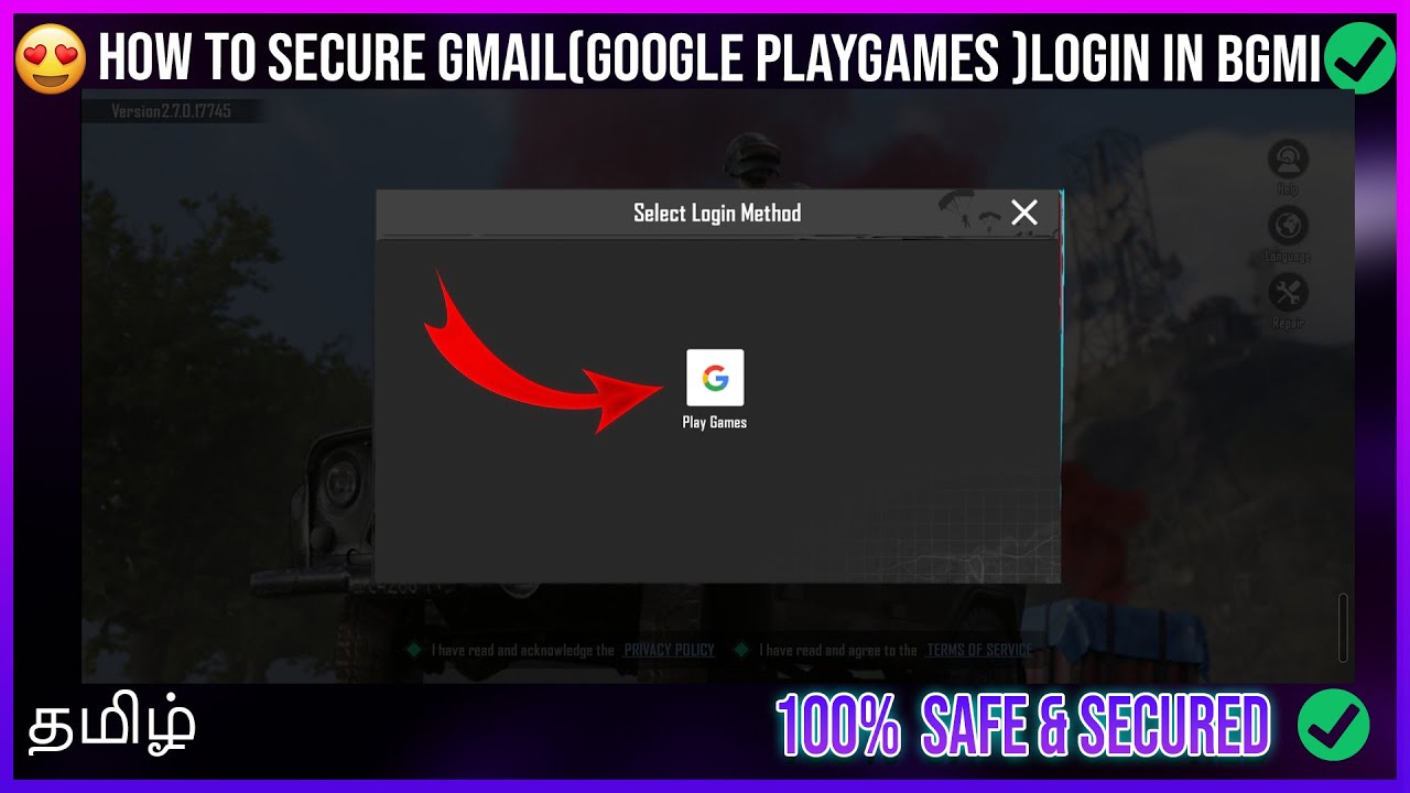How To Secure Google Gmail (GooglePlayGames) Login in BGMI||Tamil #gmail #accountsecure#madbgmistore