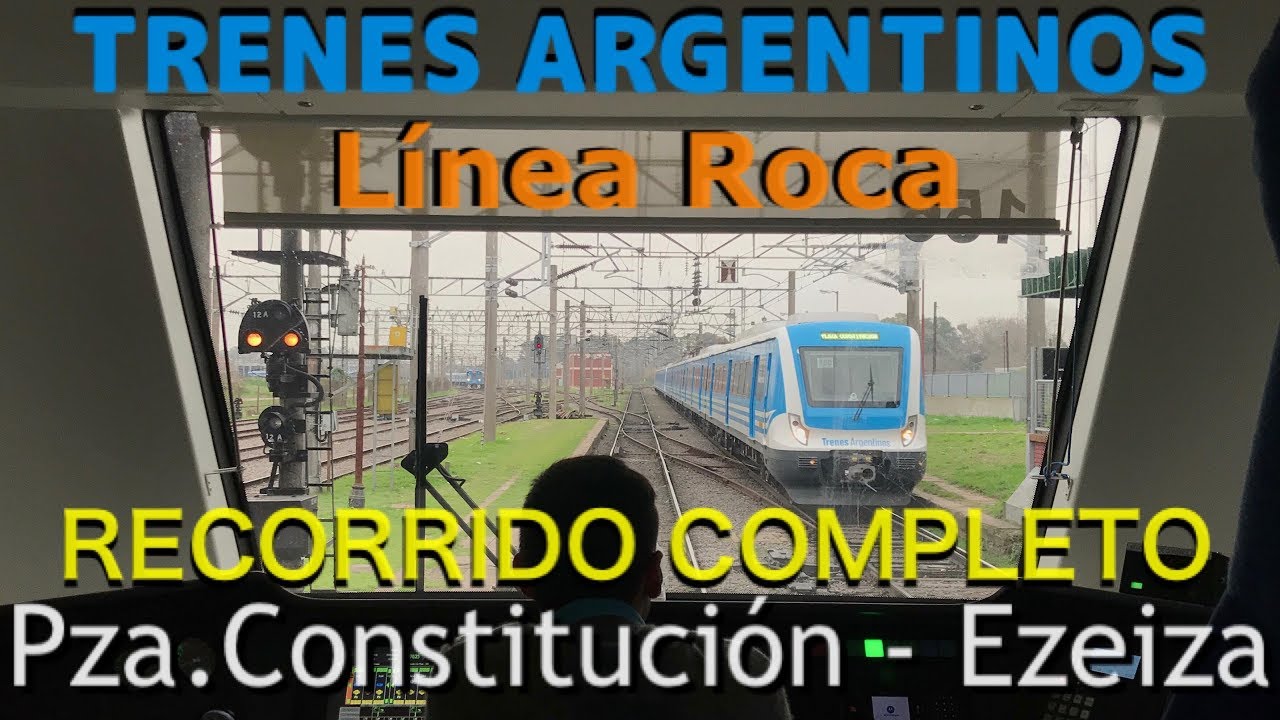 [4K] 🇦🇷Línea Roca, Plaza Constitución - Ezeiza, recorrido completo CSR [Trenes Argentinos]