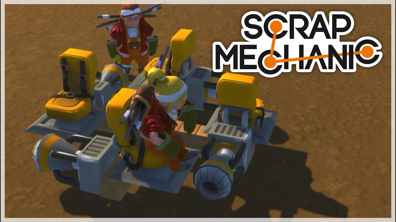 RAKIETOWA KARUZELA Z FOORMANEM - SCRAP MECHANIC #4 [PL/HD]