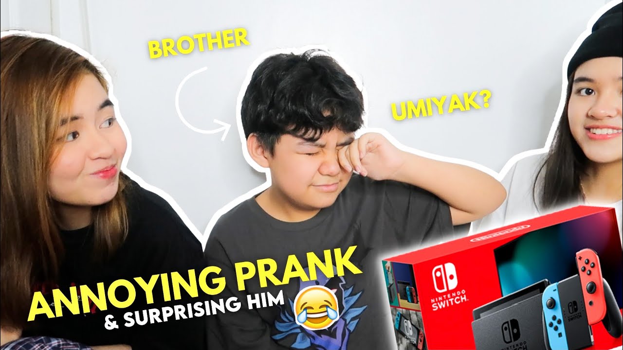 ANNOYING OUR BROTHER PRANK (Nintendo Surprise) | Princess And Nicole