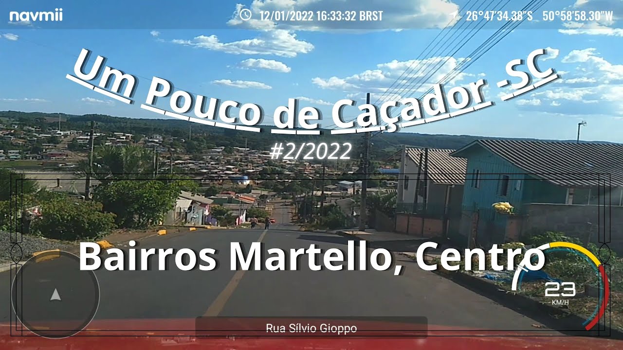 Bairros Centro, Martello | Um Pouco de Caçador SC #2/2022 - 12/01/2022