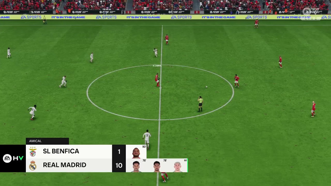 real Madrid Vs sl Benfica 🇪🇦 champions League