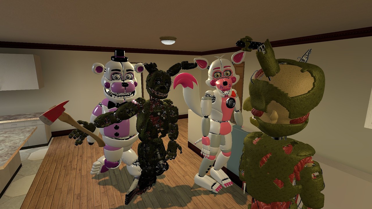 Gmod FNAF the funtimes scraptraps back