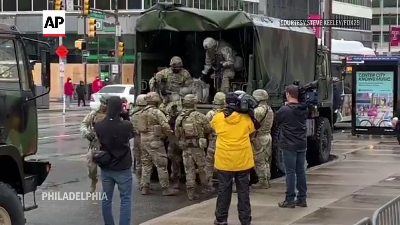 National Guard troops arrive in Philadelphia