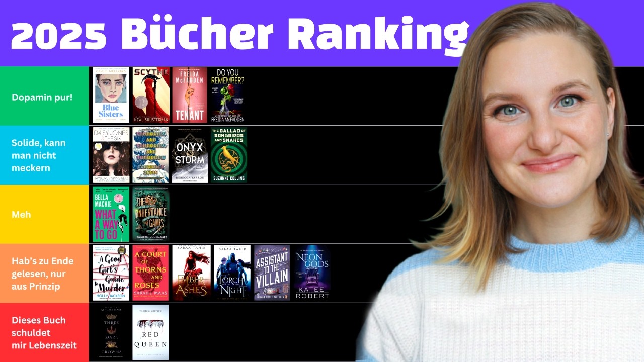 📚 Diese Bücher haben mich begeistert und andere komplett gelangweilt! | Großes Bücher Ranking 2025