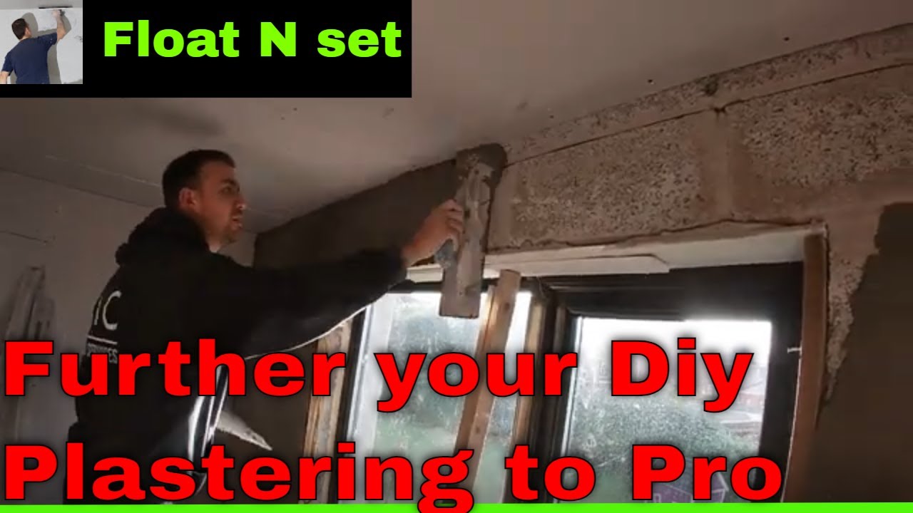 How to Float & Set Window Wall Sand and Cement then Plaster Skimming full Tutorial