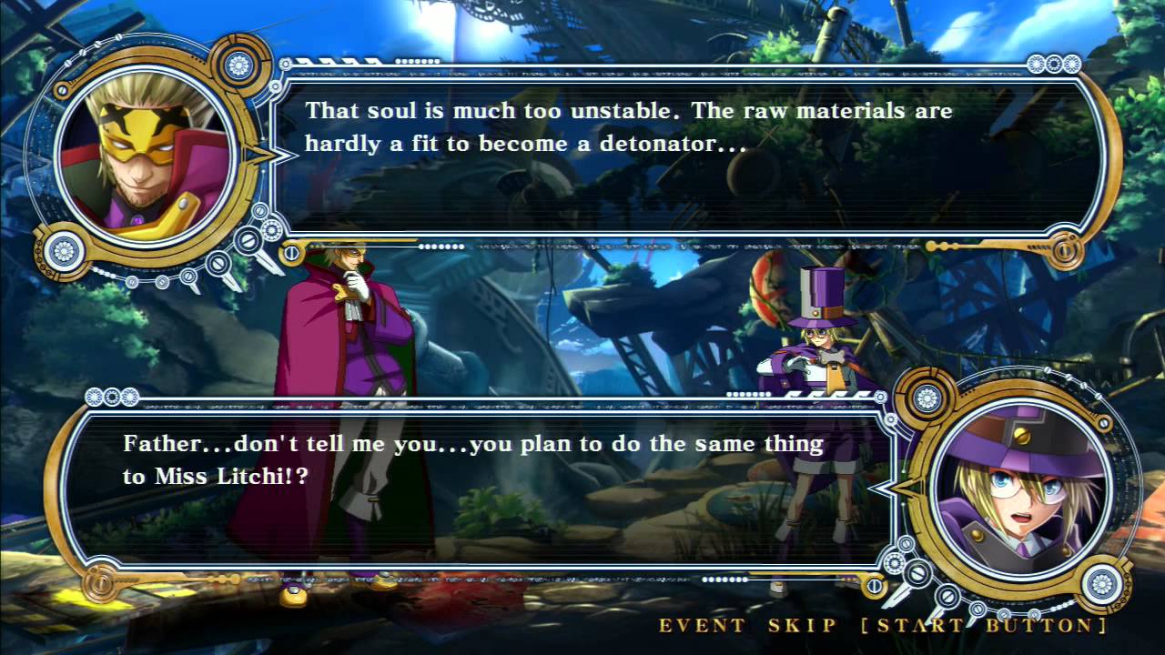 Blazblue Chrono Phantasma - Relius Arcade Mode English