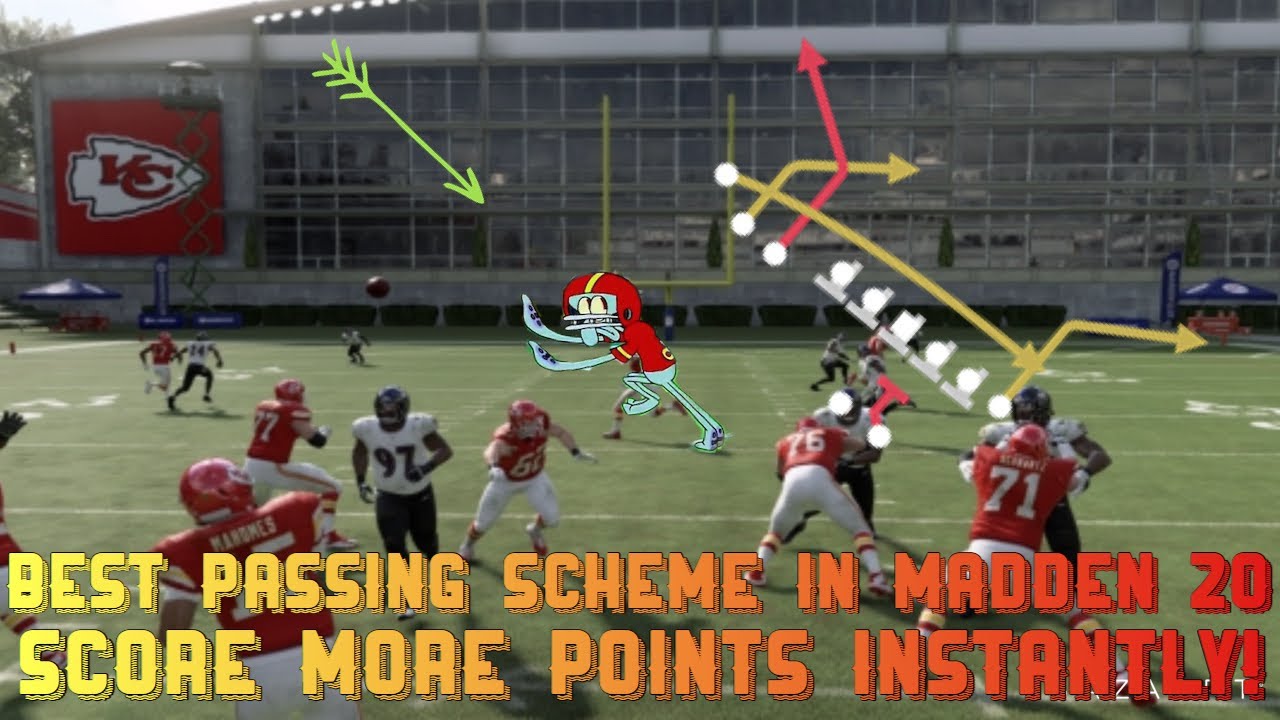 BEST PASSING SCHEME IN MADDEN 20! THIS WILL GET YOU MORE TOUCHDOWNS.