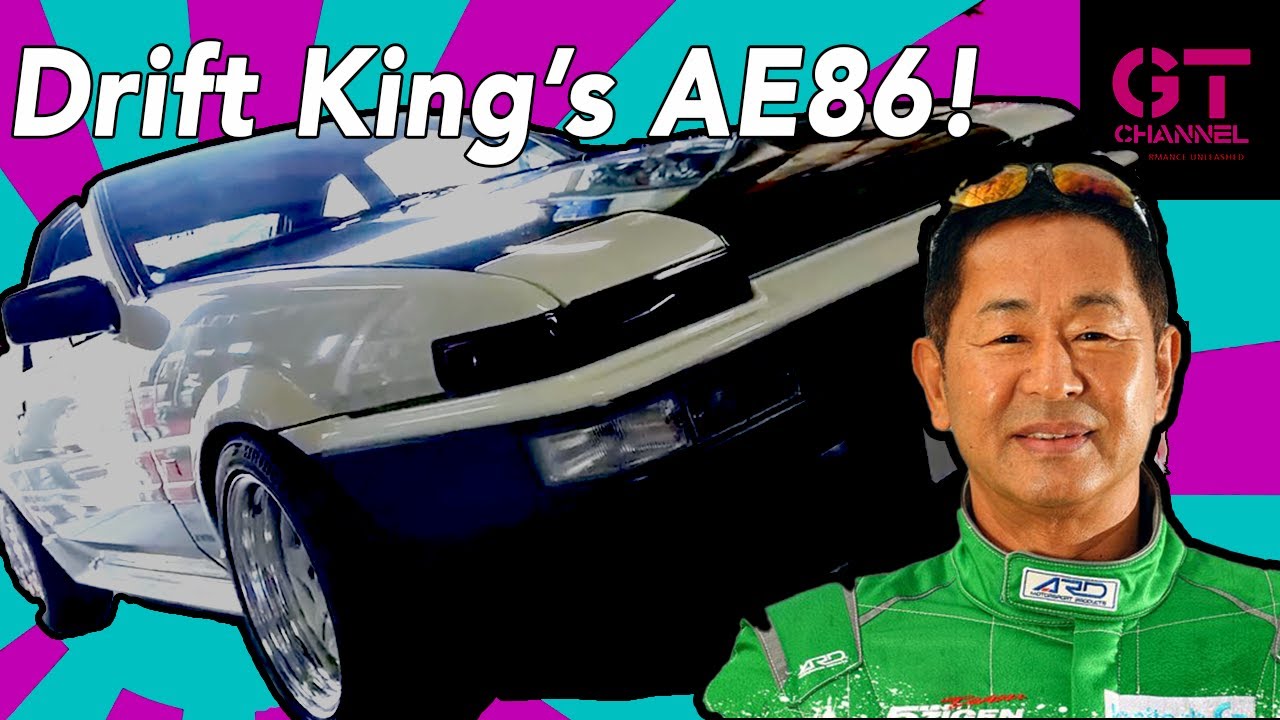 Легендарный дрифт-король Toyota AE86 Кейичи Цучия на своем Sprinter Trueno в Tec Art's