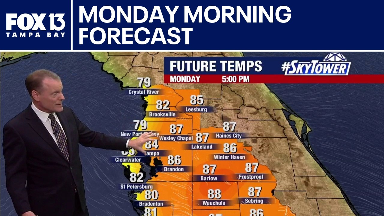 Tampa weather | Monday morning forecast