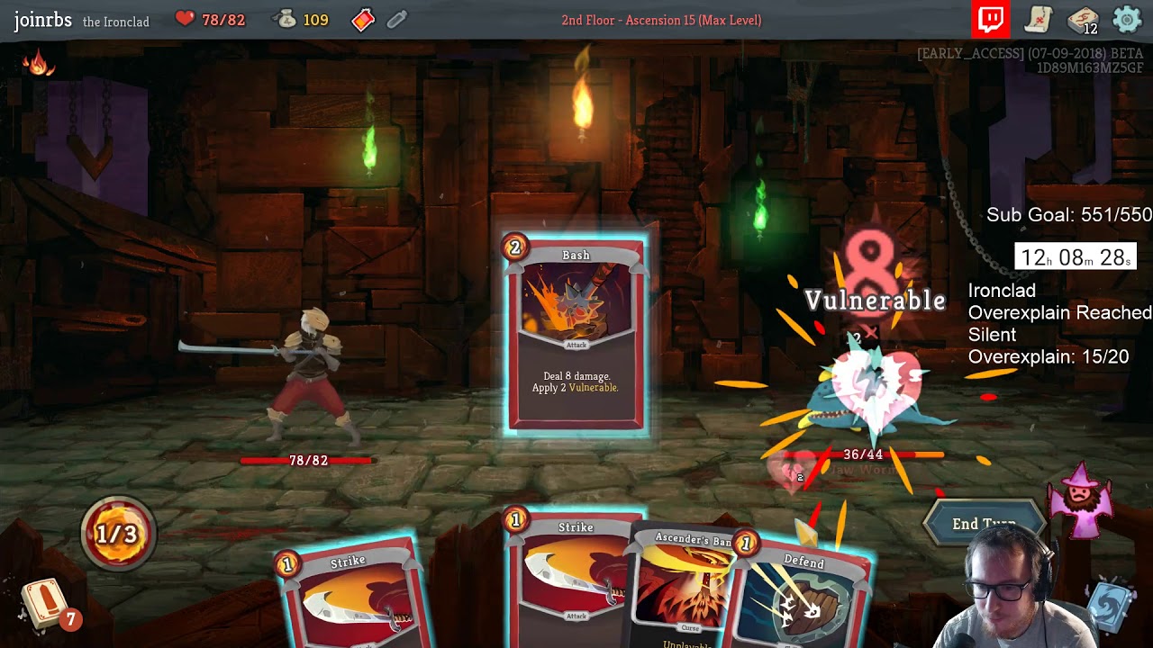 Overexplaining Ascension 15 Ironclad. 24hr Charity Stream Highlight