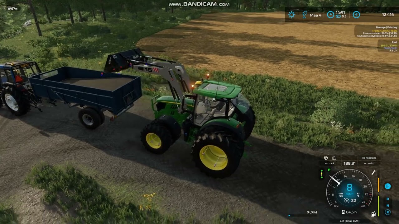 FS22 - Korpi#4 - ojankaivoa jontikalla ja maan ajoa valmetilla!