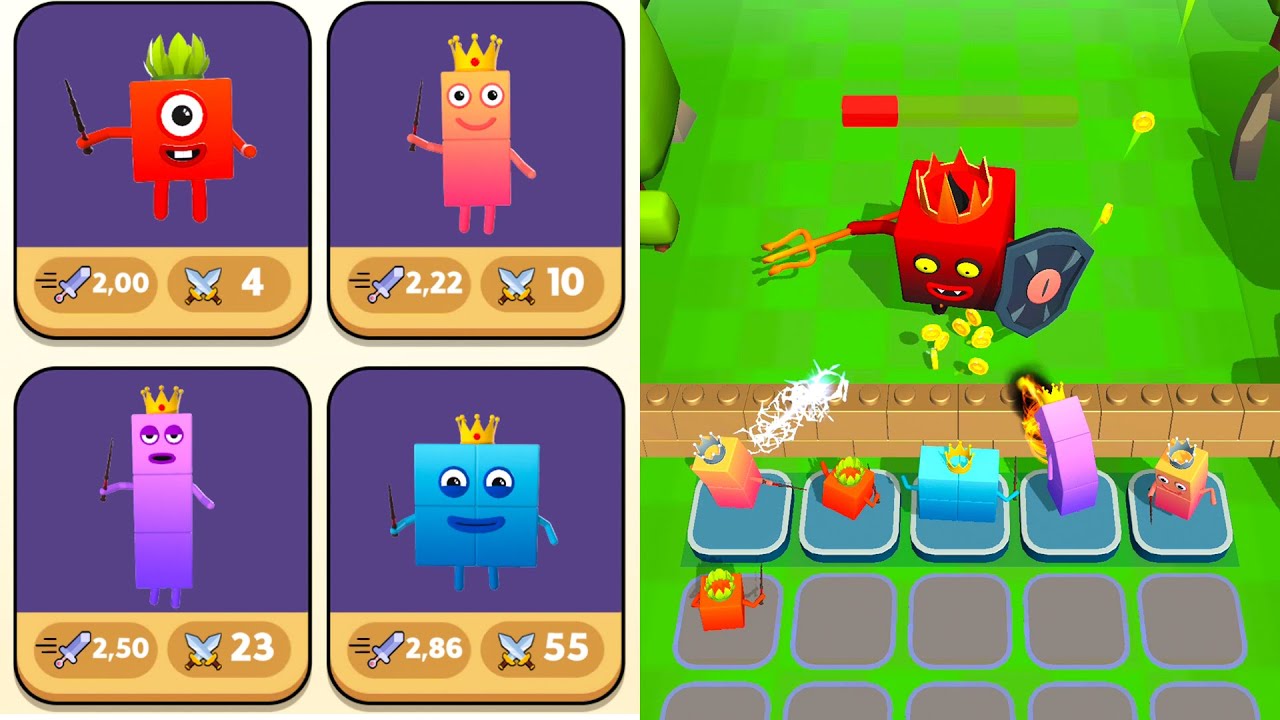 NUMBER CUBE WAR MERGE IDLE - Merge Battles GamePlay - iOS, Android Part 1