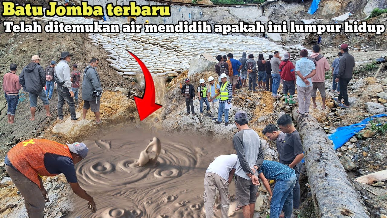 Batu jomba terbaru‼️Telah ditemukan air mendidih dilereng batu jomba apakah ini lumpur hidup