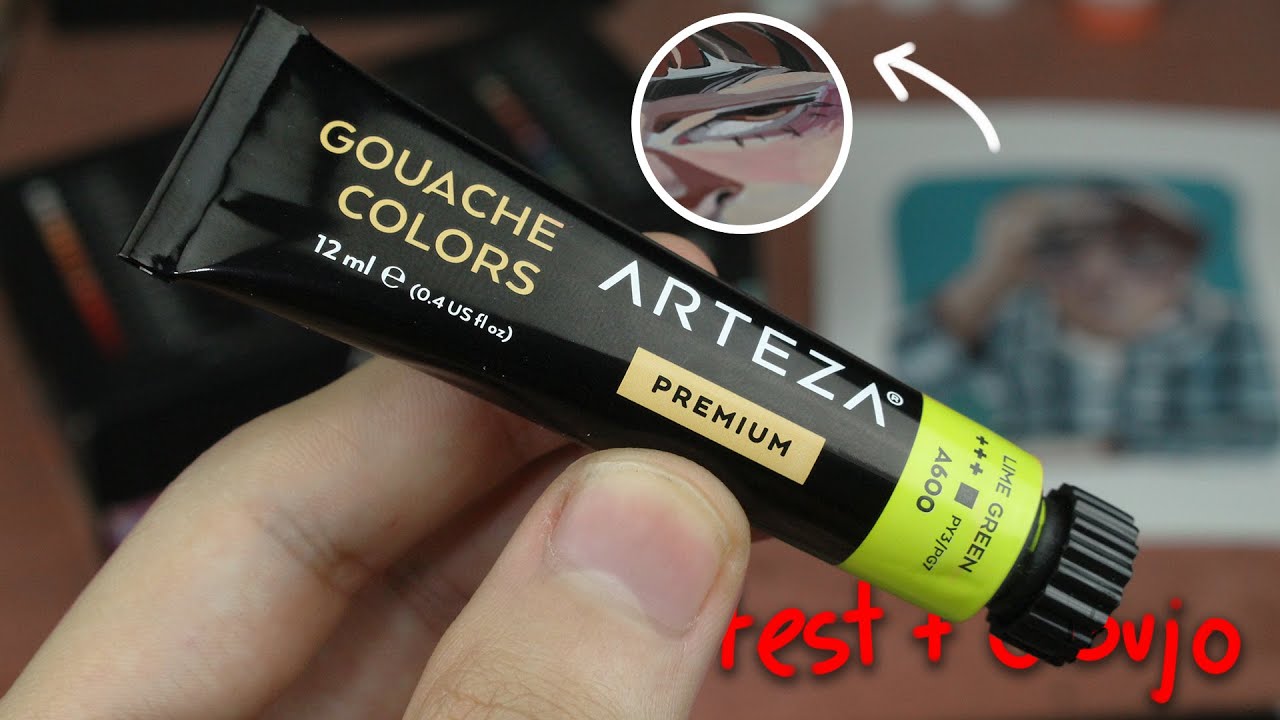 ¿Qué tan mal PUEDO PINTAR con una NUEVA TÉCNICA? | Arteza gouache Test + Dibujo