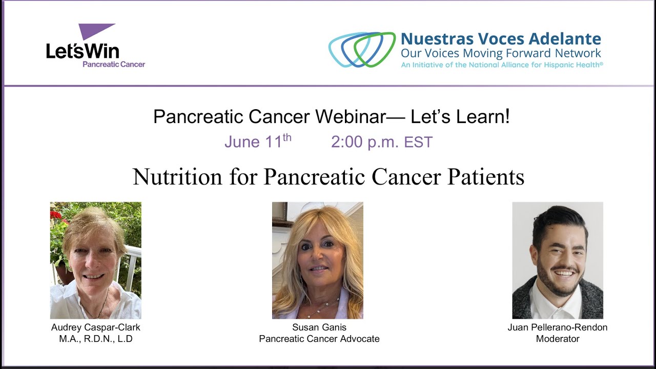 Let's Learn: Nutrition and Pancreatic Cancer