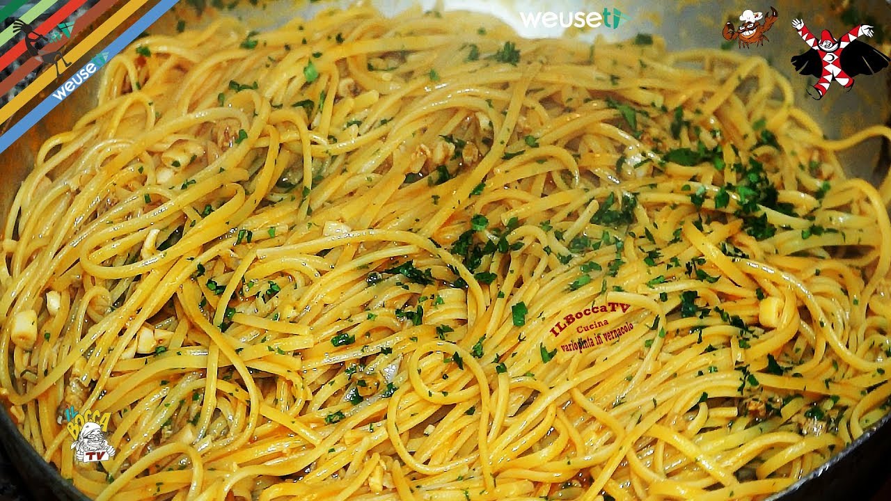 200 - Linguine ai cannolicchi...dentro al piatto ti ci ficchi! (primo piatto a base di pesce facile)