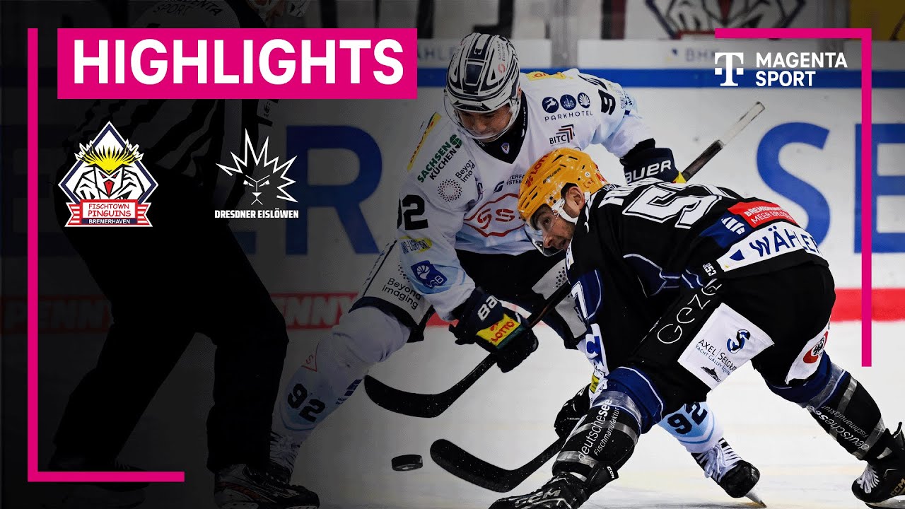Pinguins Bremerhaven - Dresdner Eisl&ouml;wen | PENNY DEL | MAGENTA SPORT