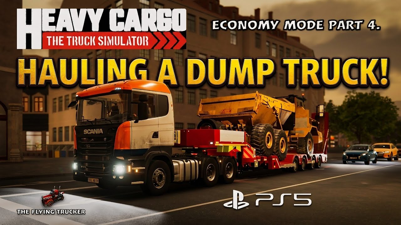 Heavy Cargo The Truck Simulator on PS5 | Economy Mode Part 4.| Hauling A Dump Truck #ps5 #heavycargo