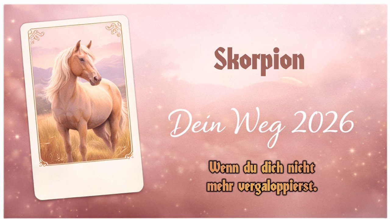 Skorpion 2026 | Wenn du durch den Schatten zur Selbstliebe findest