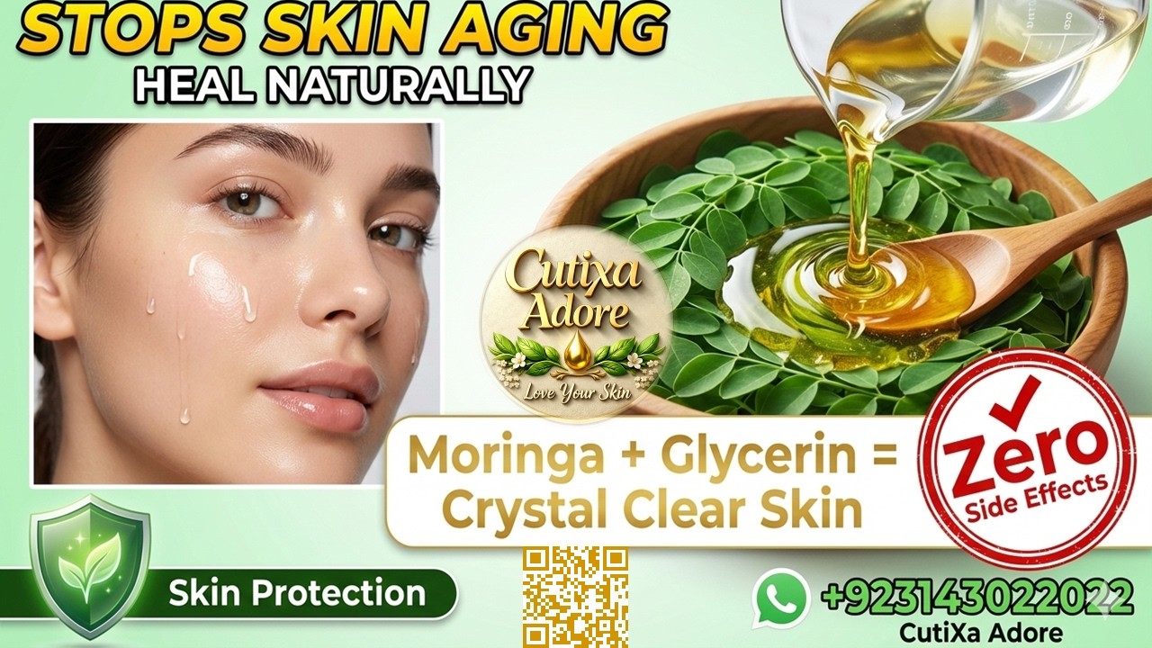 DIY Moringa Glycerin Serum | Natural Anti-Aging & Brightening Formula | CutiXa Adore