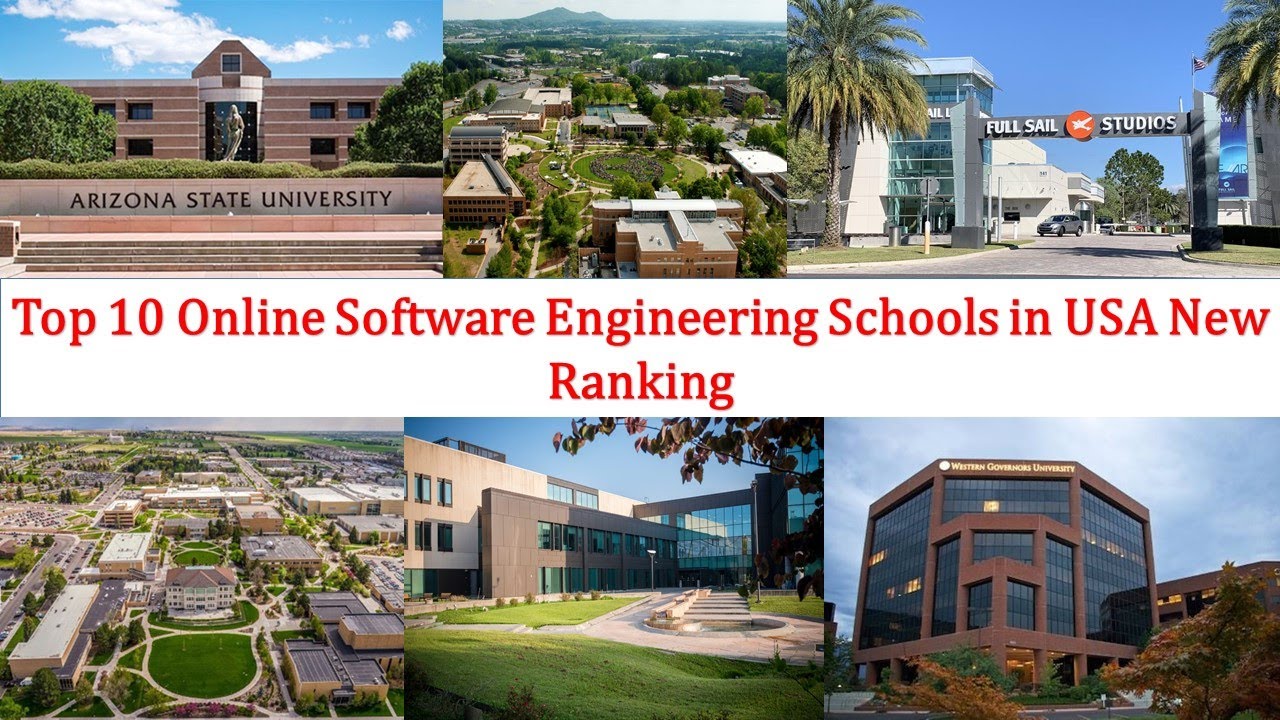 Top 10 ONLINE SOFTWARE ENGINEERING SCHOOLS New Ranking