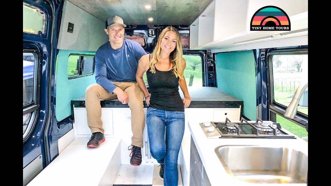 Awesome Sprinter Camper Van Tour + How They Make Money On The Road