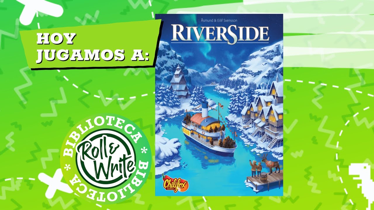 Hoy Jugamos a Riverside en castellano (Juego de Mesa Roll & Write) Novedad Essen 2021