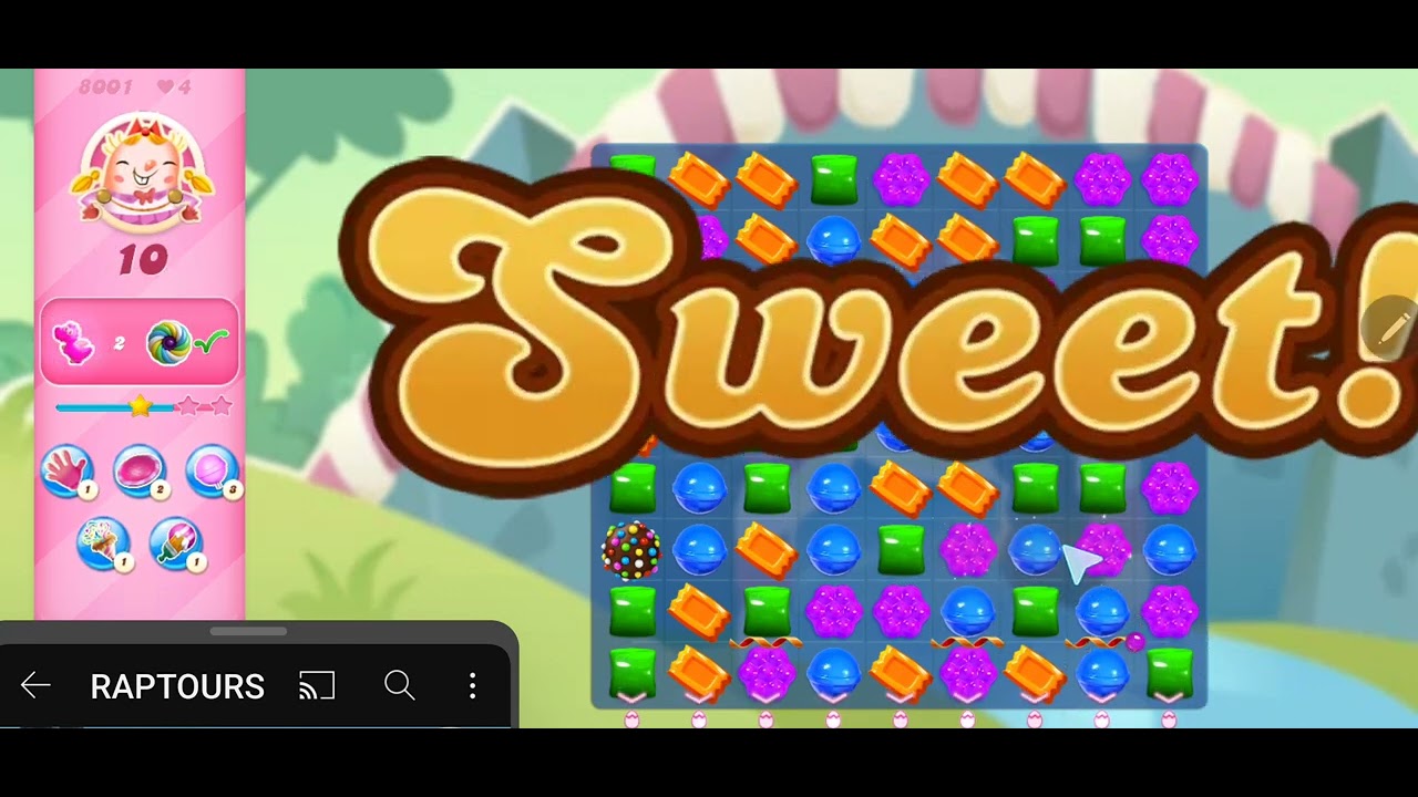 Candy Crush Saga Level 8001 NO BOOSTERS Passed on First Try! Candilicious!
