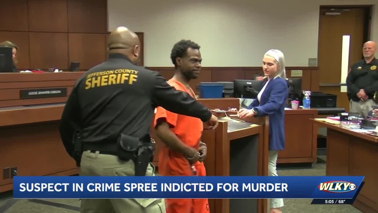Man facing charges in violent crime spree now connected to Jeffersontown murder