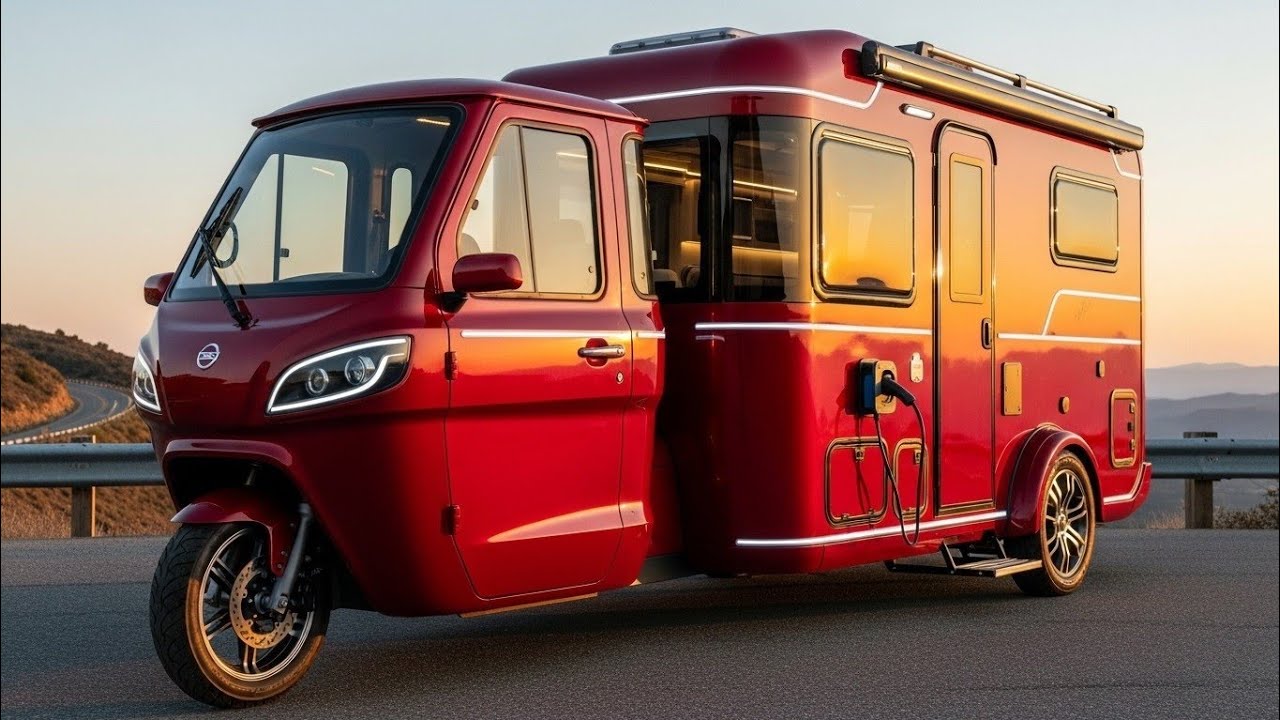 This ELECTRIC Camper Tricycle Changes Travel Forever ⚡🏕️ 2024’s Most Futuristic RV!