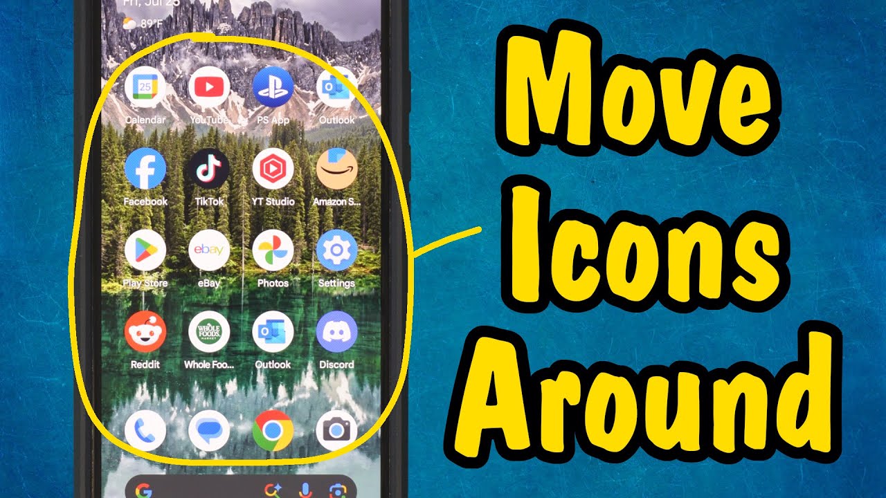 How to Arrange, Move, & Add App Icons on Android Home Screen | Arrange Phone Dashboard Symbols