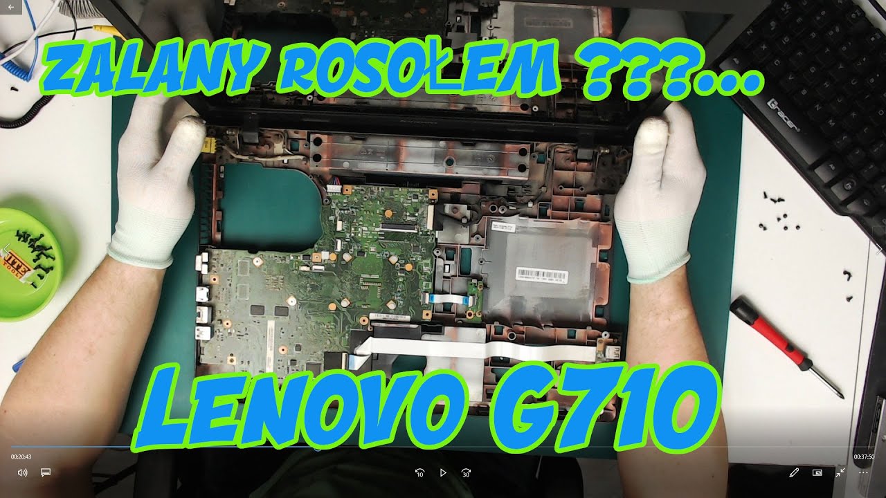 Lenovo G710 po zalaniu- 