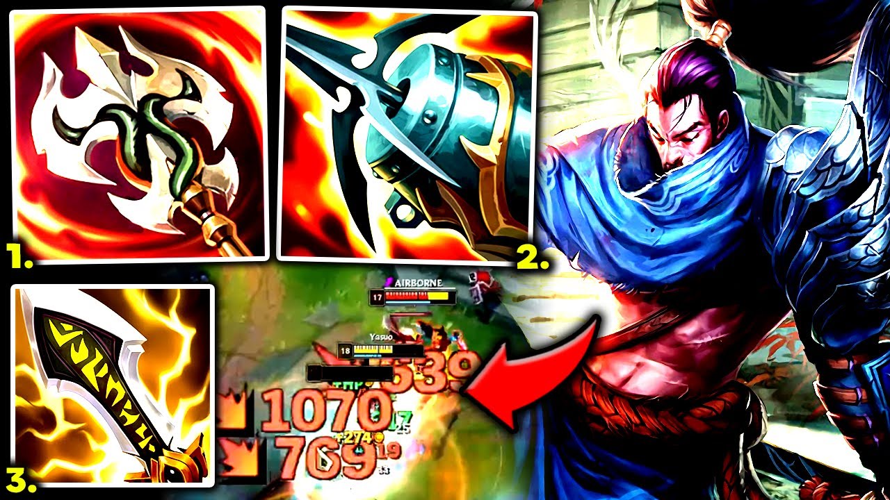 YASUO TOP (Q) LITERALLY HITS LIKE A TRUCK (MY #1 FAVORITE BUILD) - S13 Yasuo TOP Gameplay Guide