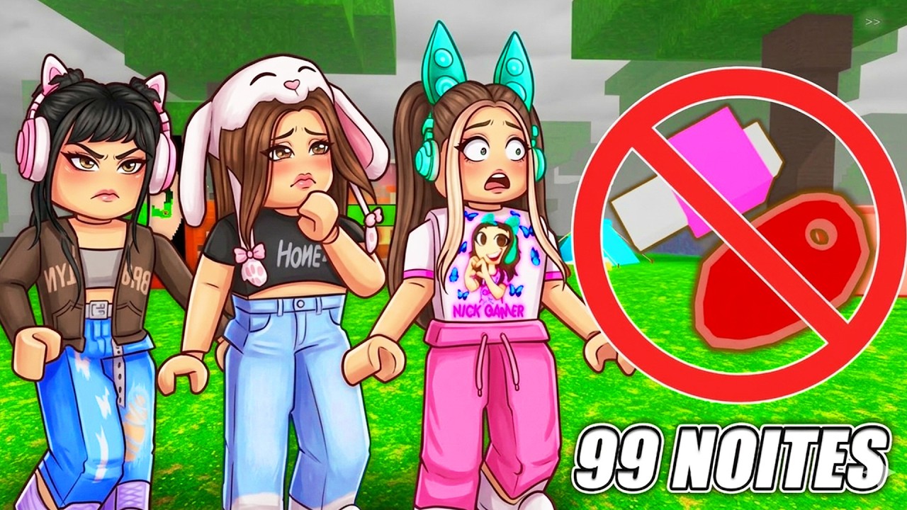 O TRIO NÃO PODE COMER CARNES EM 99 NOITES NA FLORESTA - Roblox