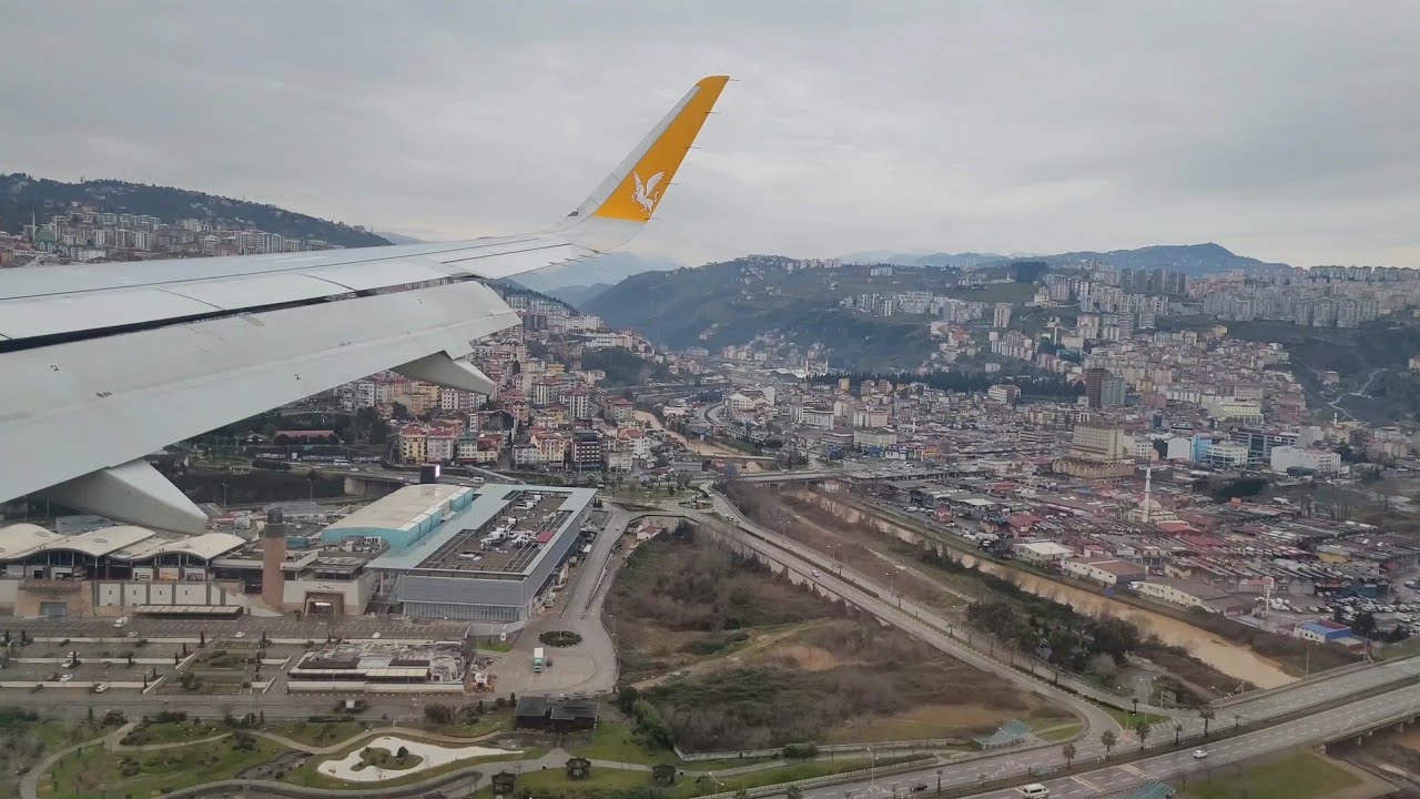 Trabzon Havalimanına iniş