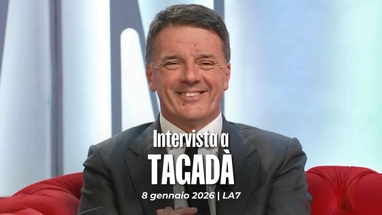 Matteo Renzi ospite a Tagad&agrave; con Tiziana Panella | 8/01/2026