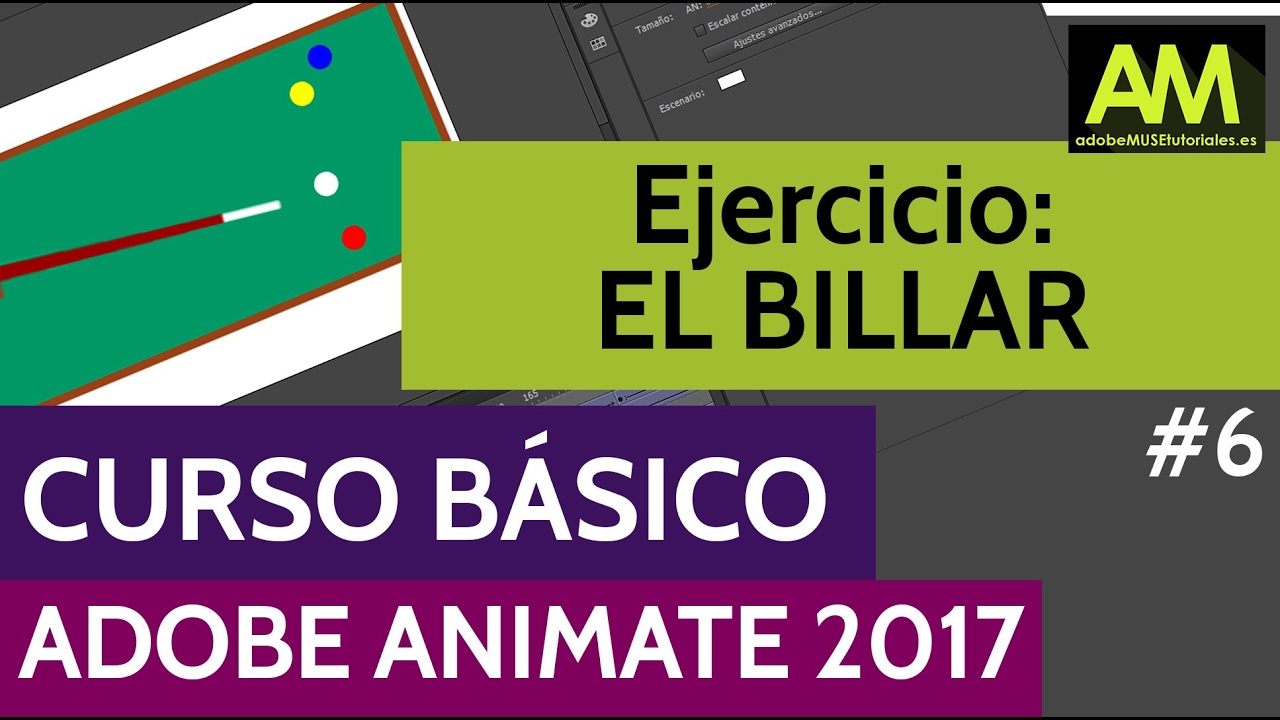 ADOBE ANIMATE CC | Ejercicio practico BILLAR