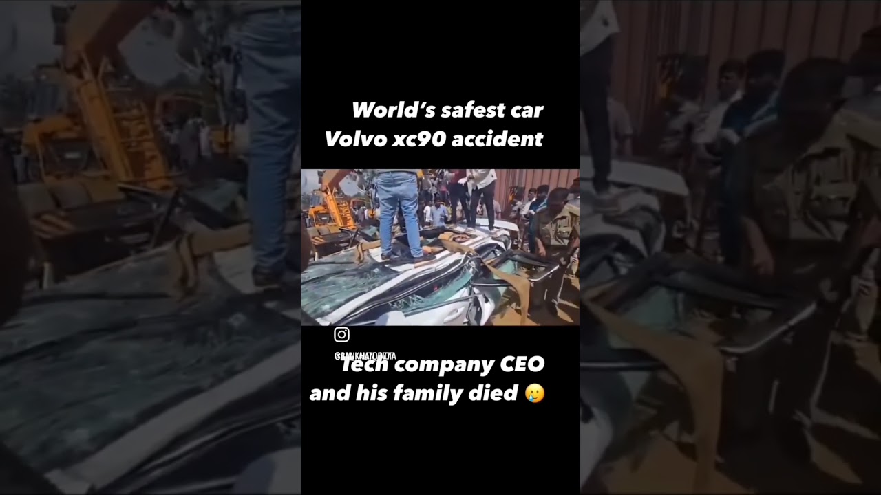 Reality ✅  of Volvo and Tata accident ☠️ #volvosafety #youtubeshorts