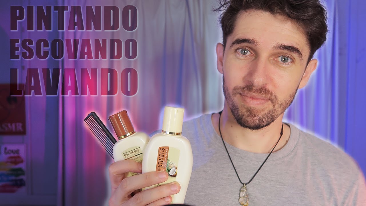 ASMR PINTANDO SEU CABELO E TE DEIXANDO COM MUITO SONO 💤