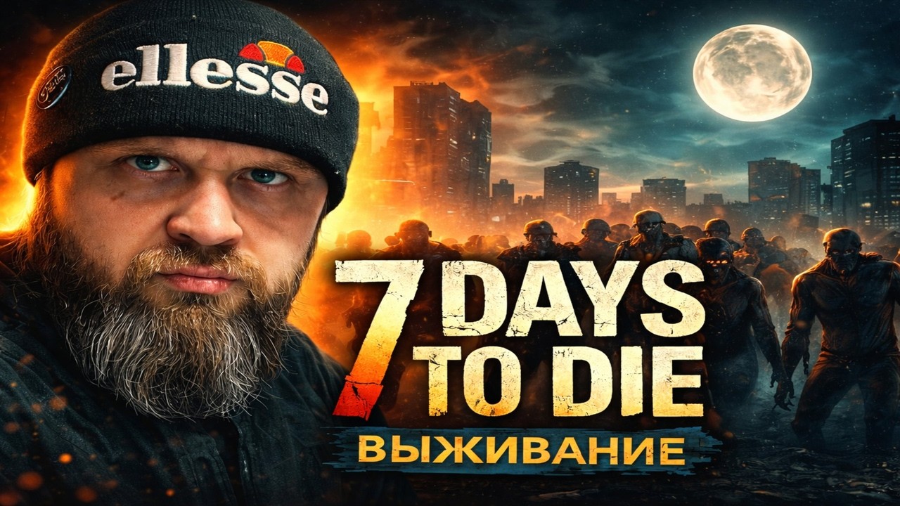 7 Days to Die / Нуб отгребает от зомбей / #1