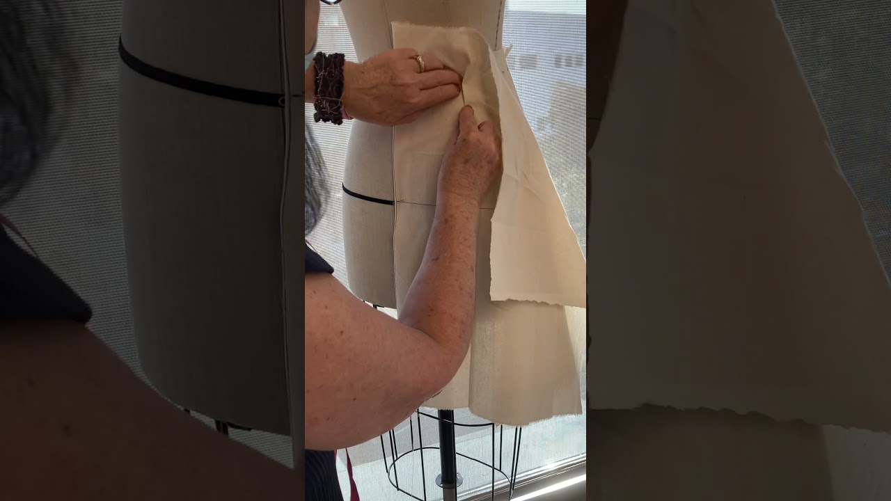 A line skirt drape