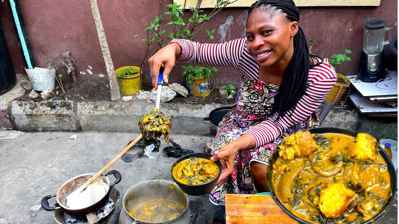 Nigeria Bitter Leaf Soup My Family Loves | Authentic Africa Village Life