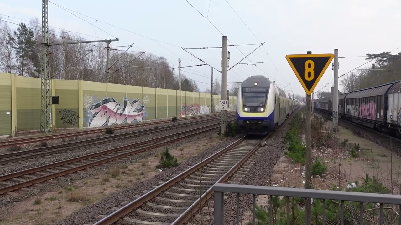 Güterzug fährt auf Hp0 im Bahnhof Winsen