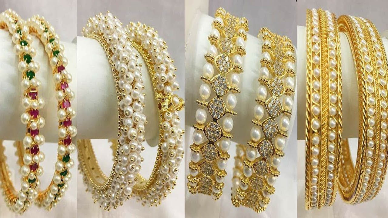 15 Latest Pearl Bangles Designs