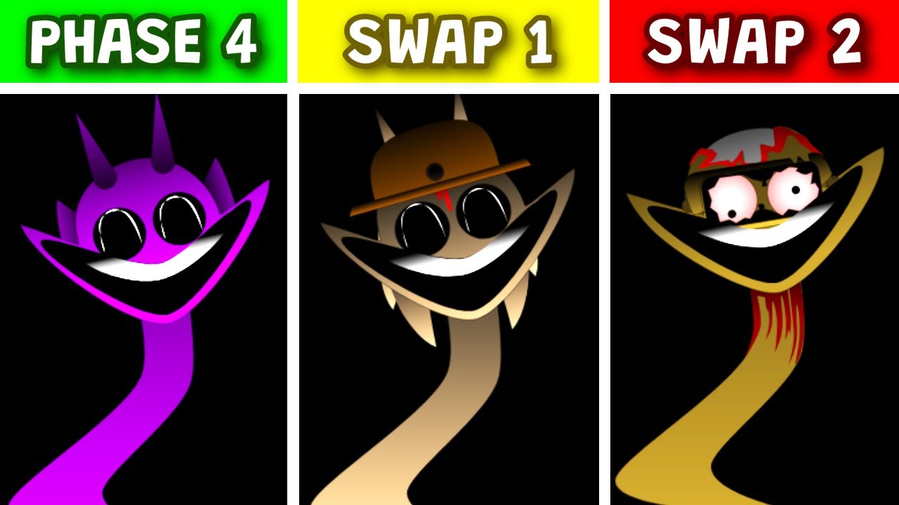 Sprunki Phase 4 VS Swap 1 VS Swap 2