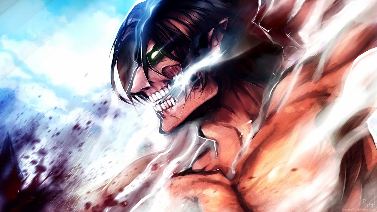 Eren's Rampage - Attack on Titan (English Dub with JAPANESE ROAR)